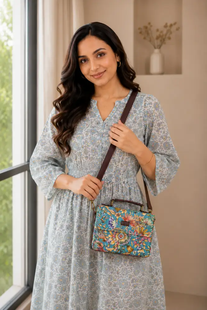 Stylish Box Clutch Sling Bag for Women & Girls